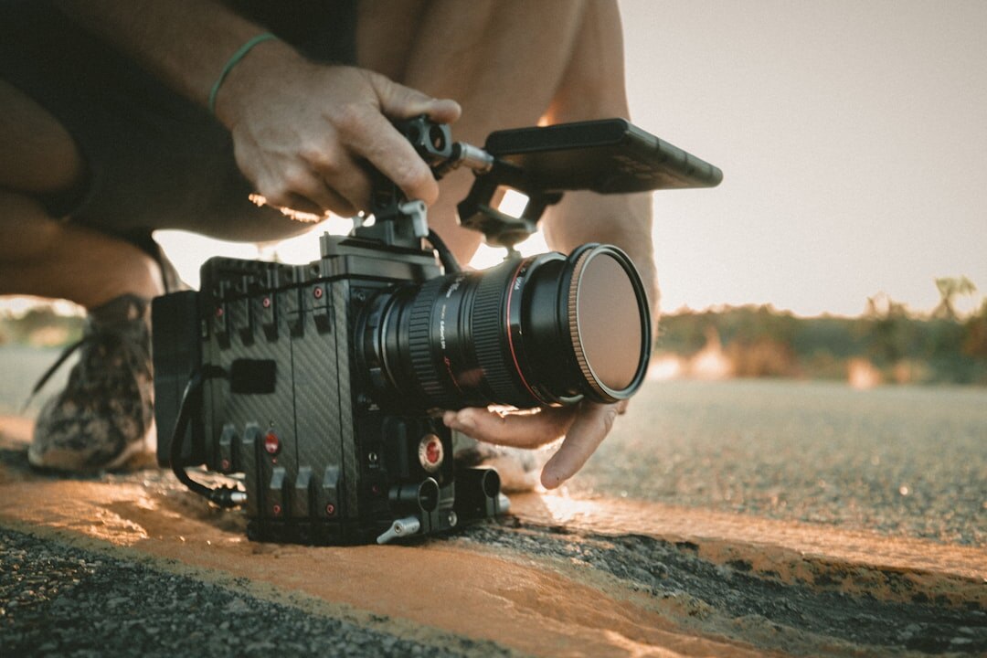 film director behind camera