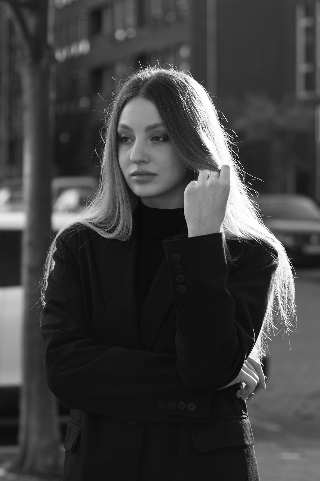 Portrait of a young Uruguayan female entertainment journalist
